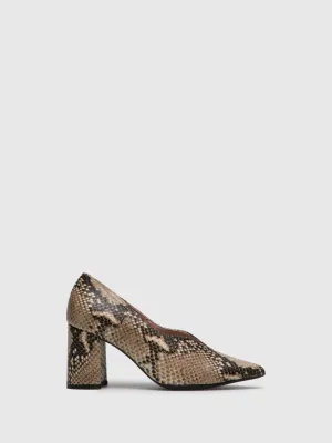Blanched Almond Pointed Toe Pumps
