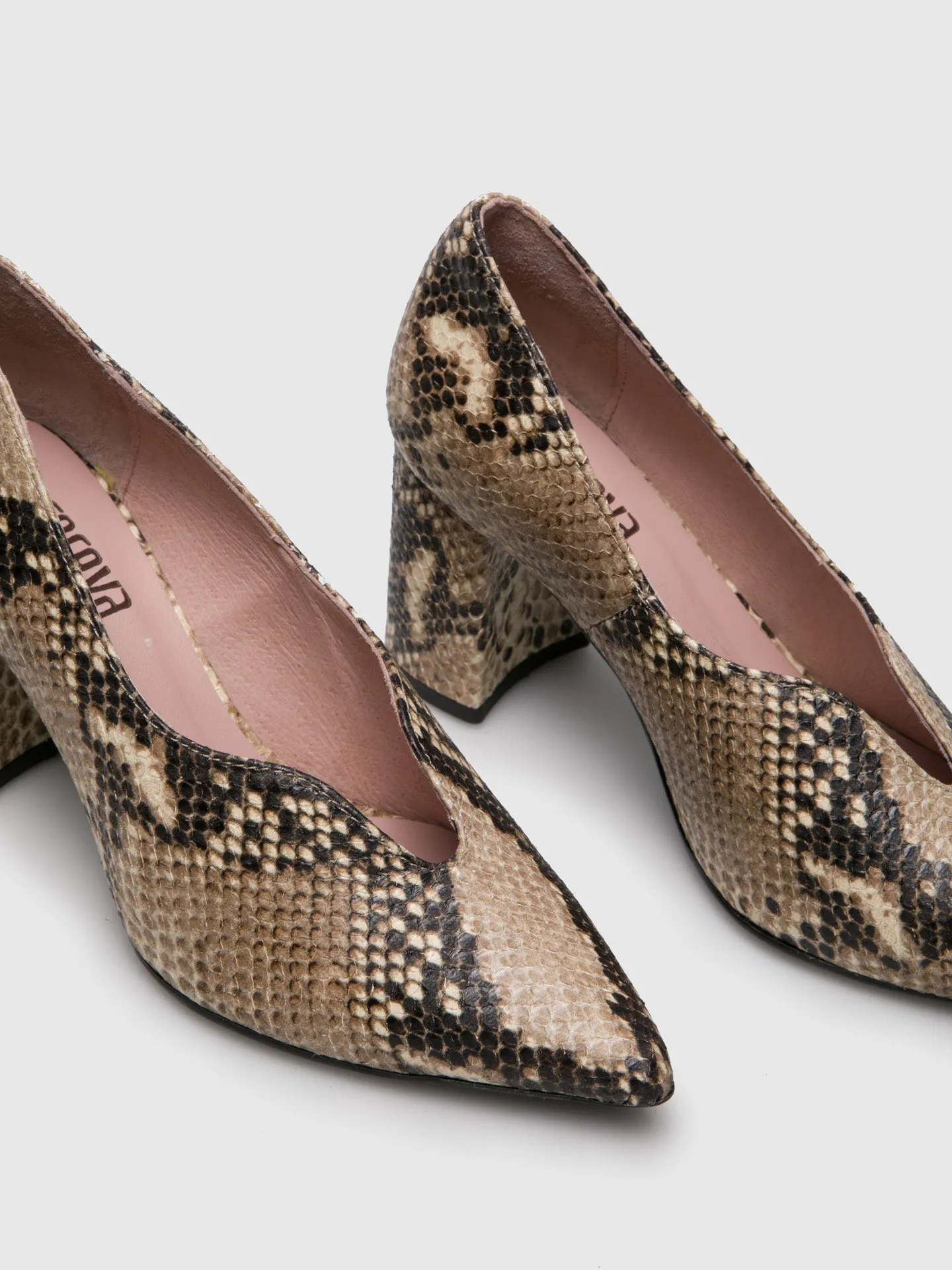 Blanched Almond Pointed Toe Pumps