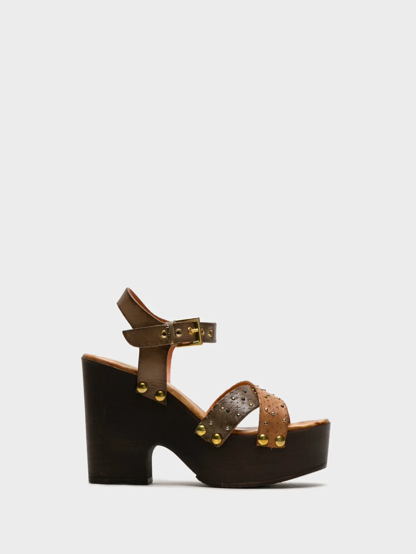 BlanchedAlmond Heel Sandals