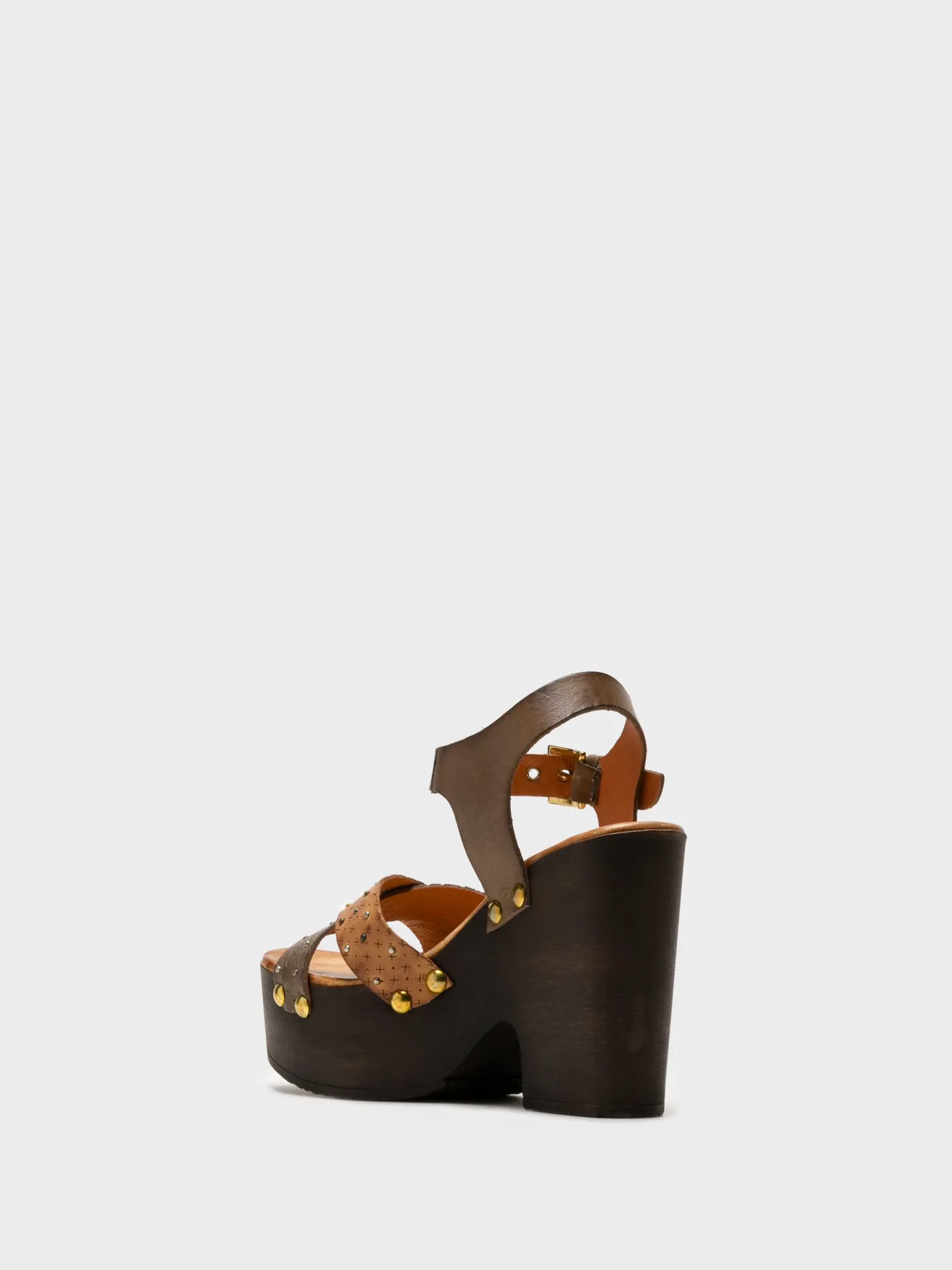 BlanchedAlmond Heel Sandals