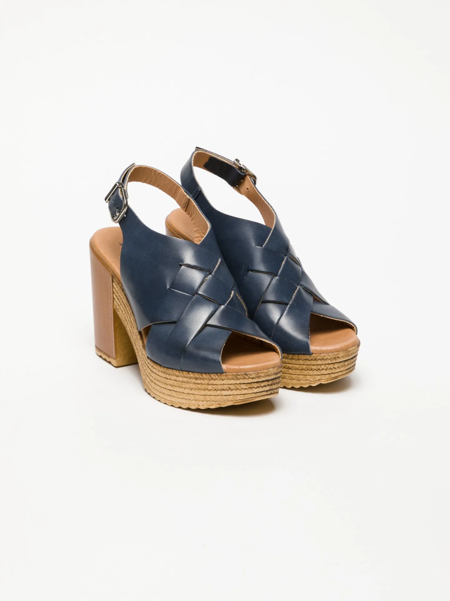 Blue Buckle Sandals