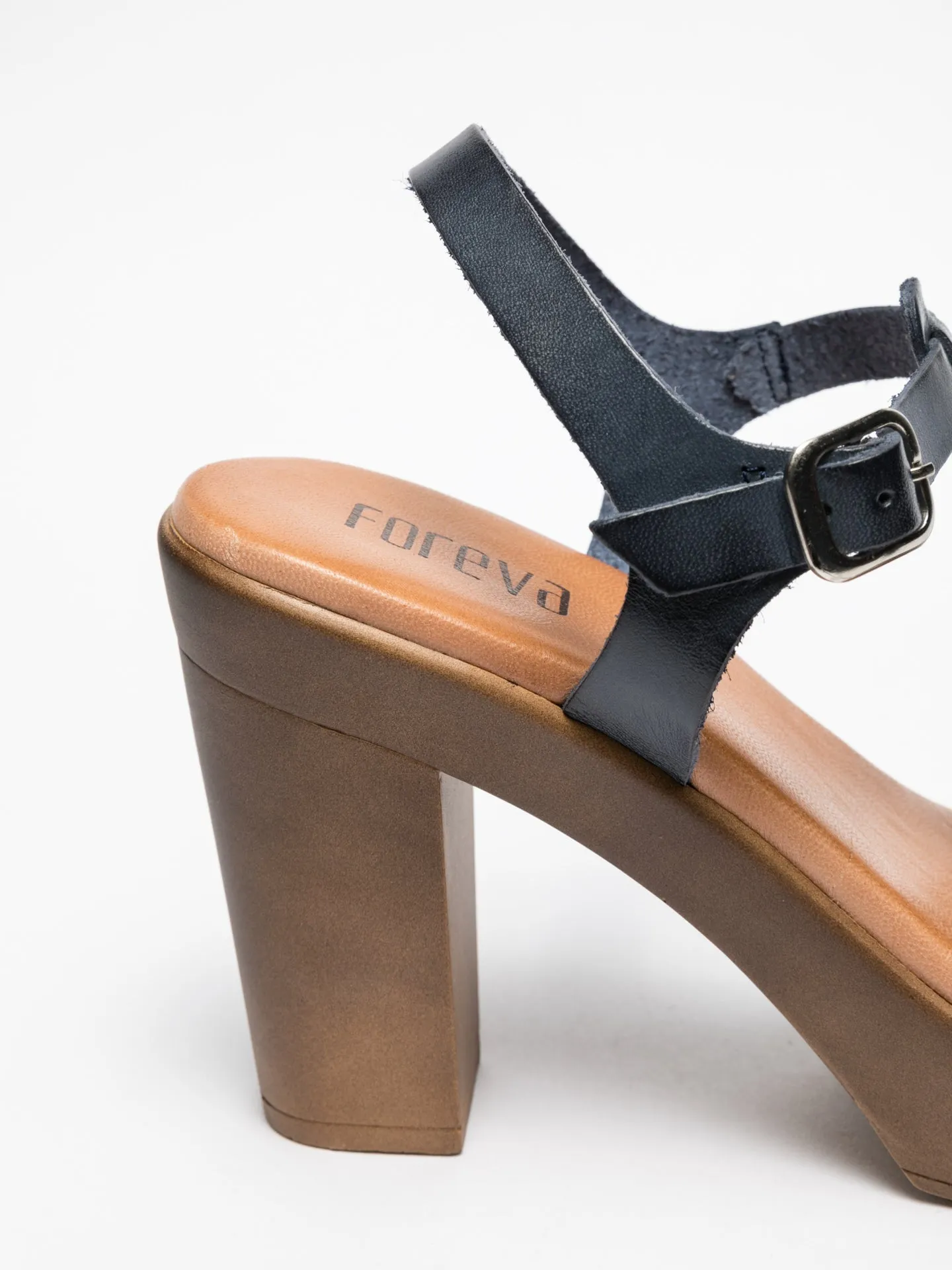Blue Platform Sandals
