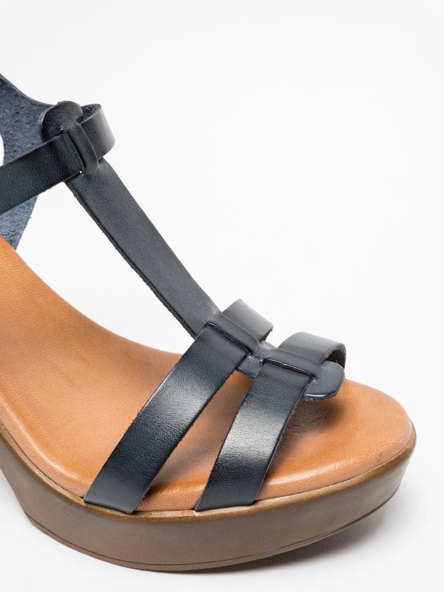 Blue Platform Sandals