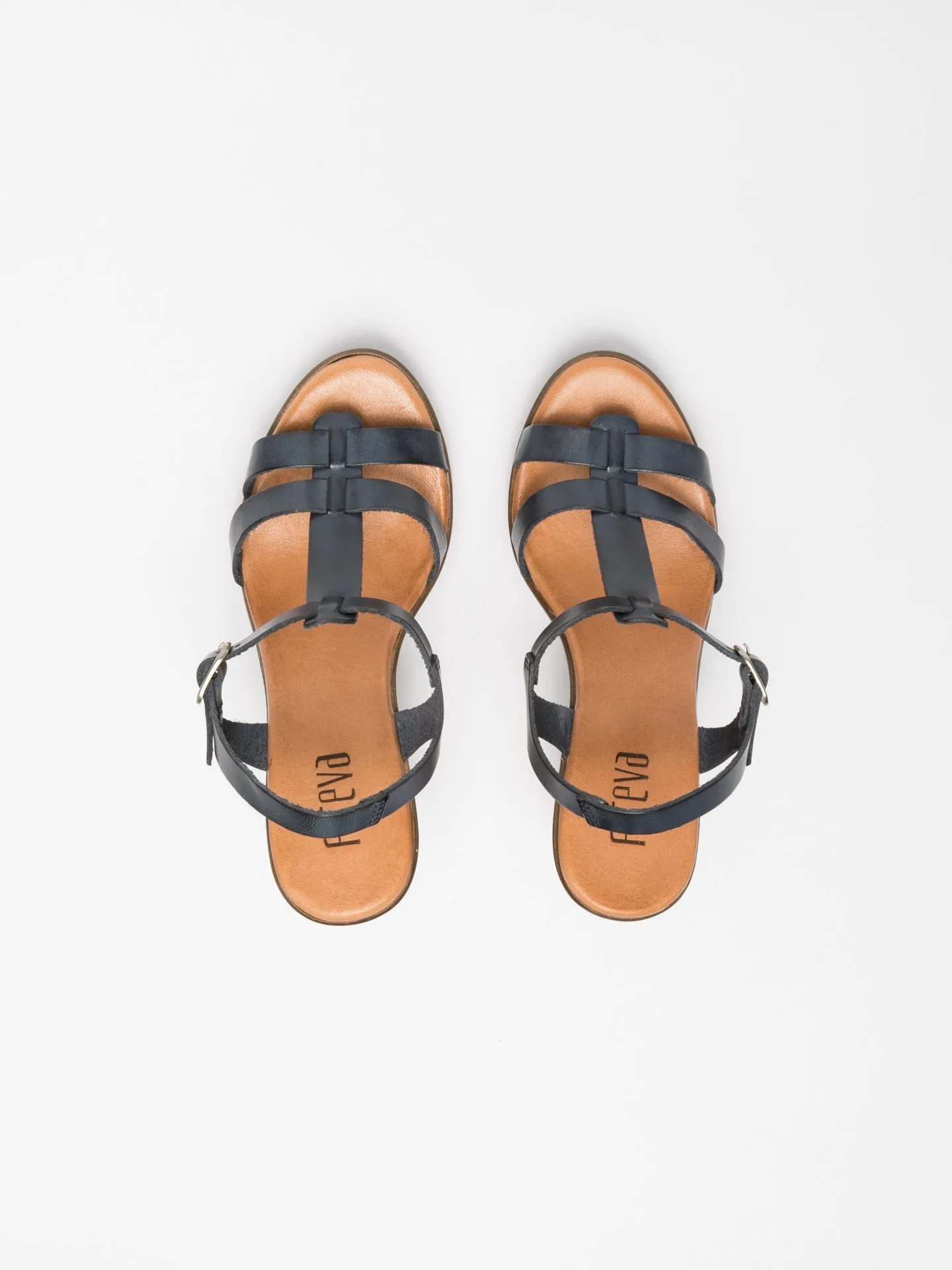 Blue Platform Sandals