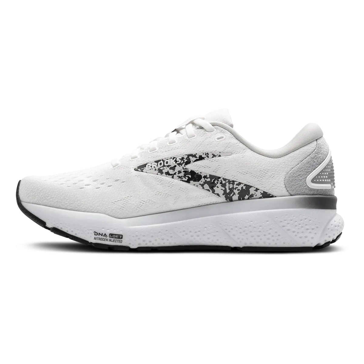 Brooks Ghost 16 - White - Oyster - Lava