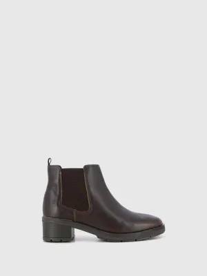 Brown Chelsea Ankle Boots