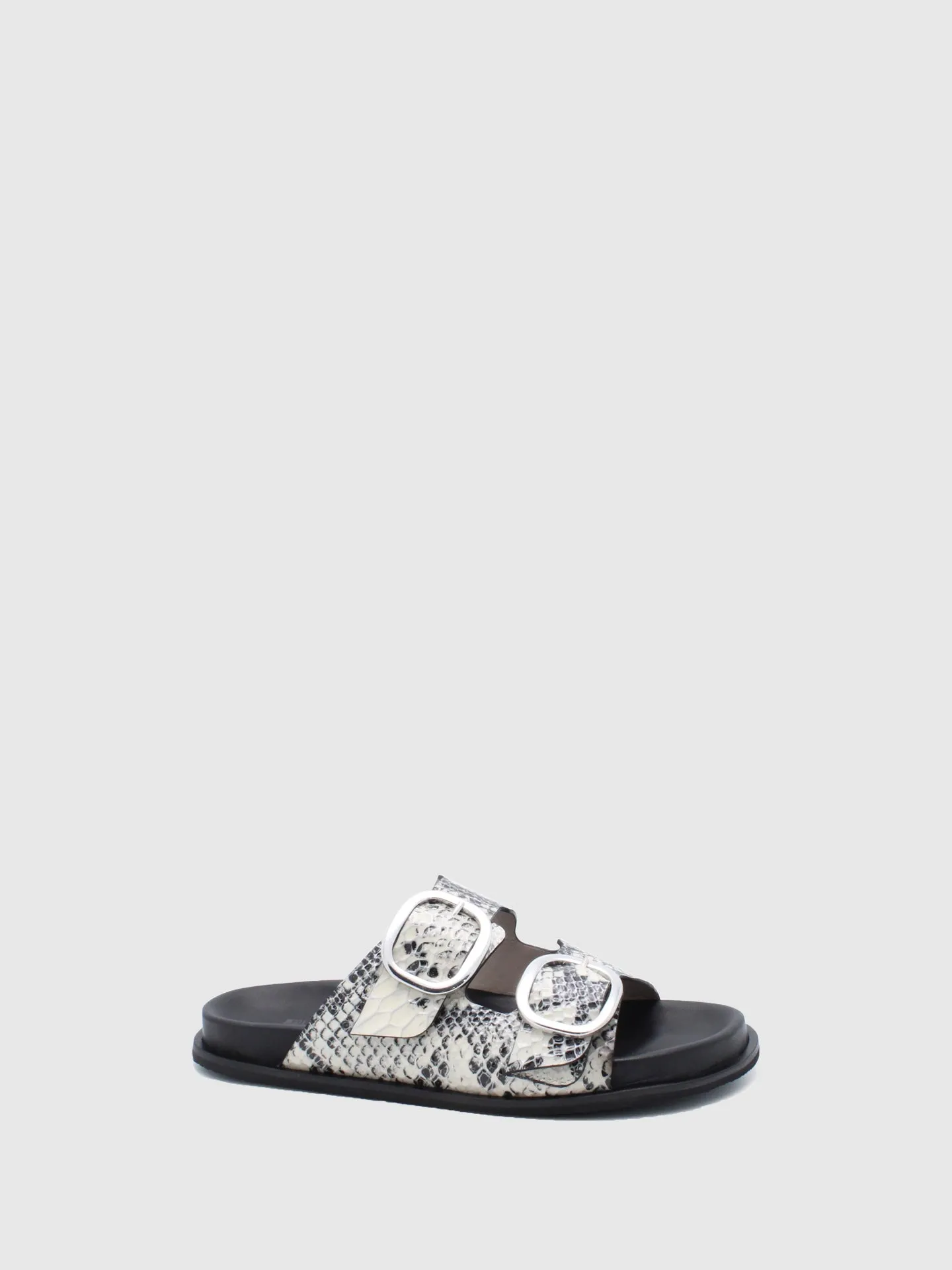 Buckle Sandals Chicria White/Black