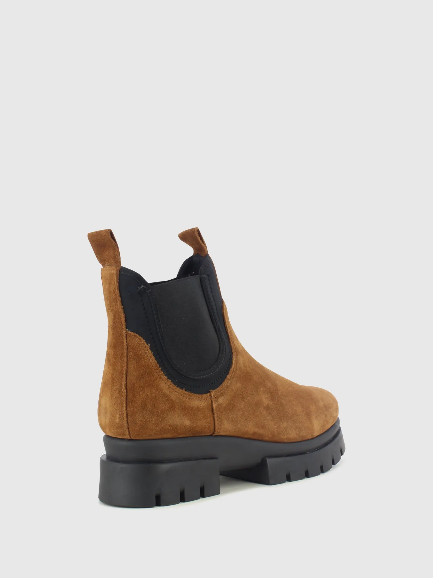 Camel Elasticated Ankle Boots