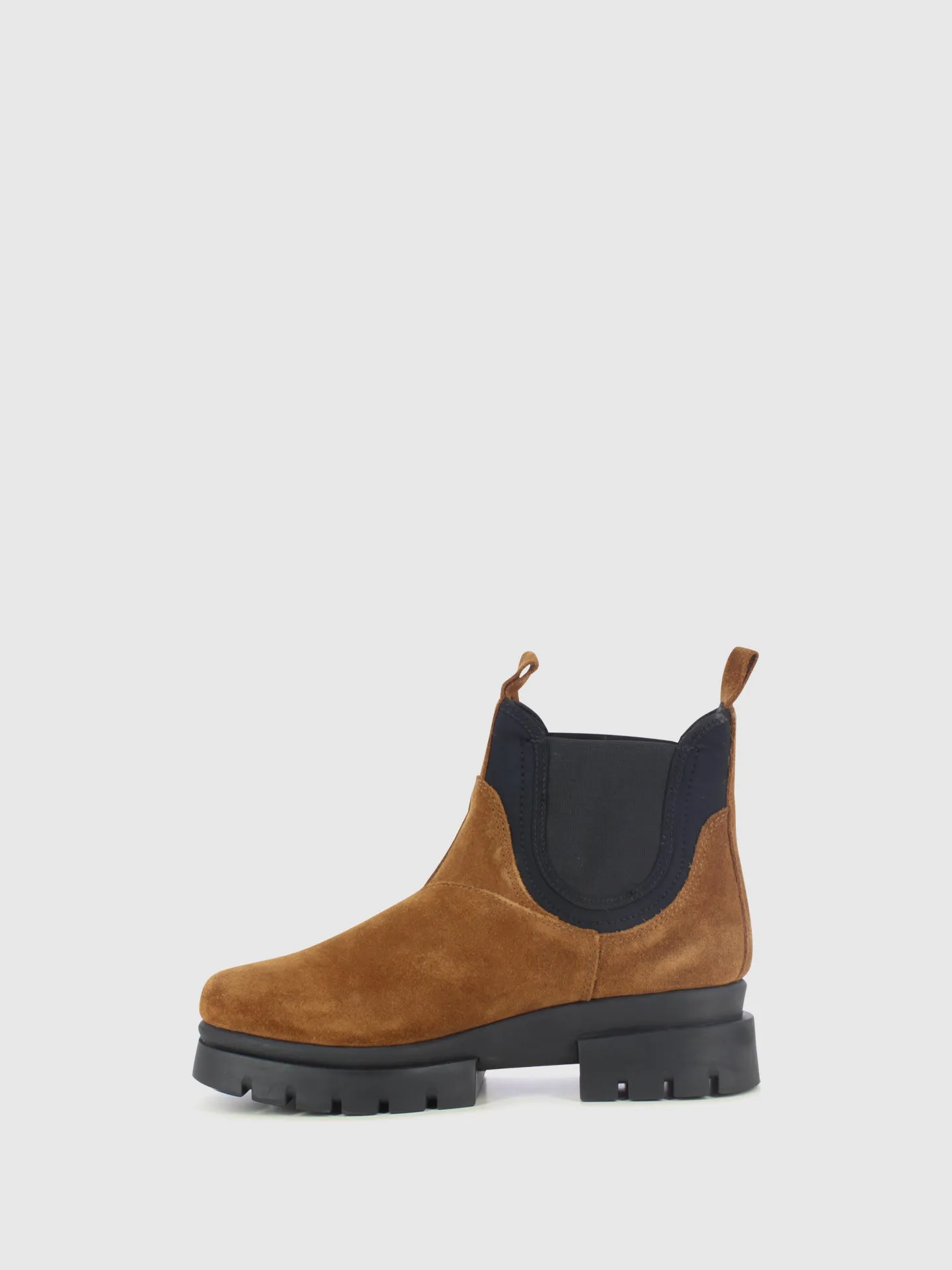 Camel Elasticated Ankle Boots