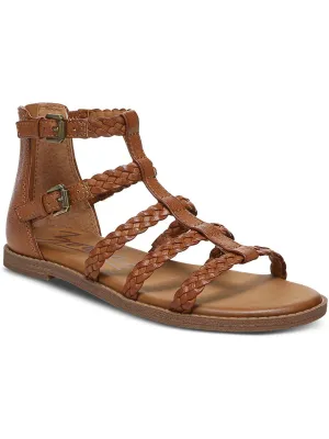 Camelia Womens Braided Faux Leather Gladiator Sandals