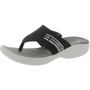 Camp Out Womens Slip On Casual Slide Sandals