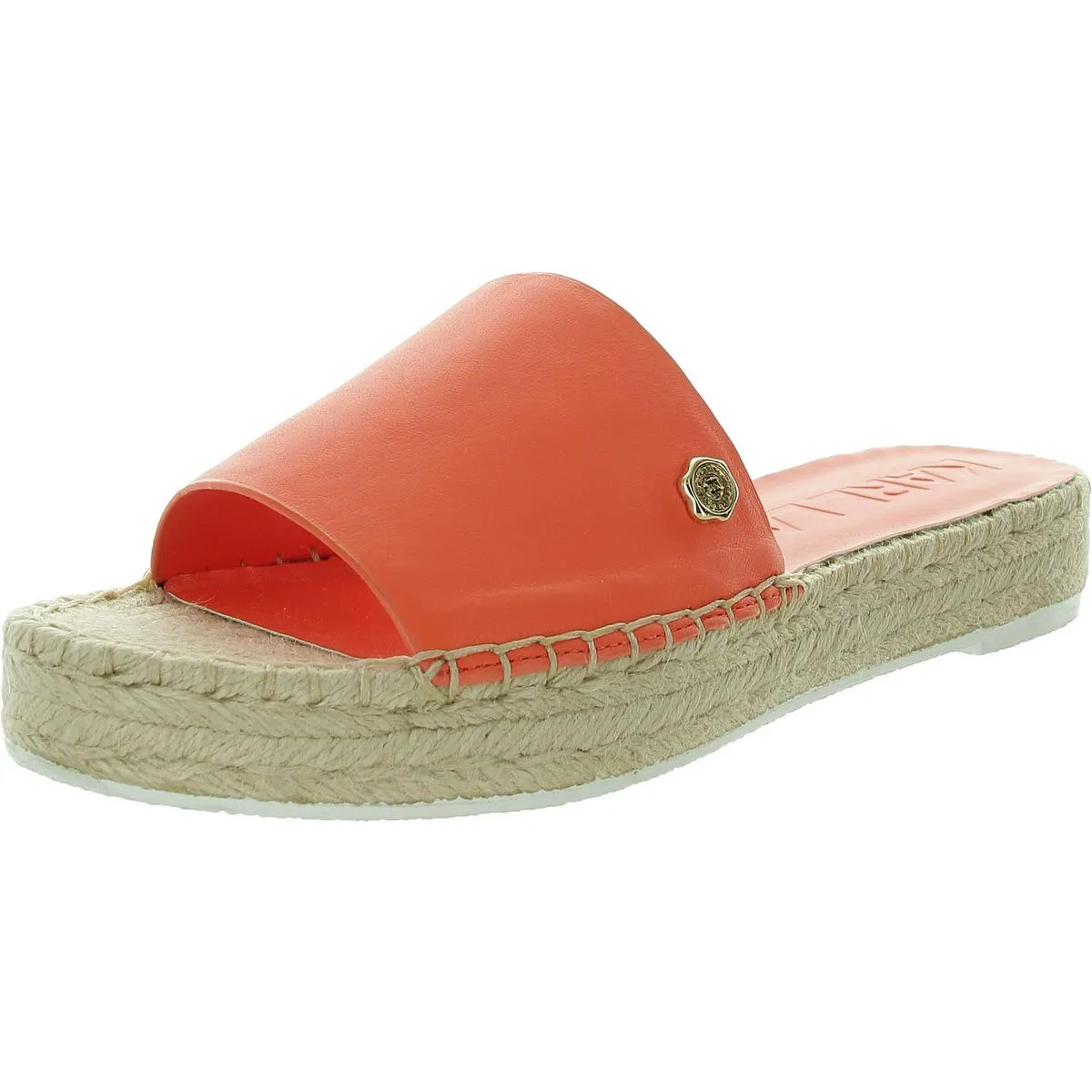 Carsten Womens Embellished Leather Platform Sandals