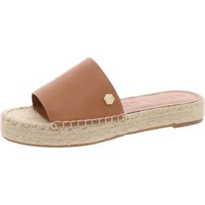 Carsten Womens Embellished Leather Platform Sandals