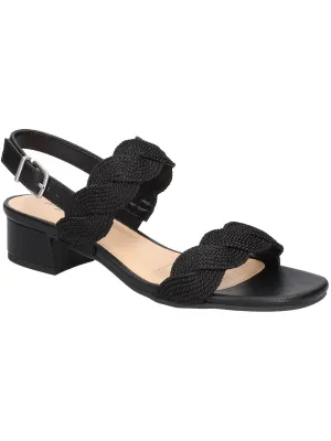 Charee Womens Woven Open Toe Slingback Sandals