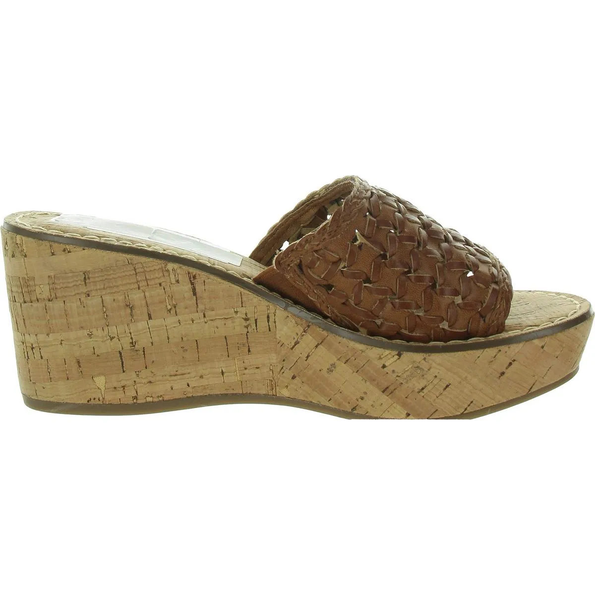 Charges Womens Woven Faux Leather Mule Sandals