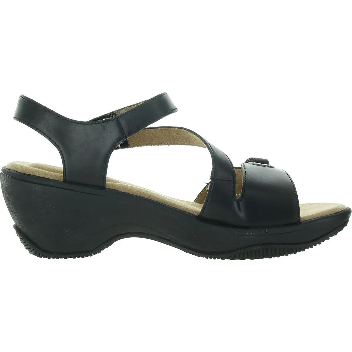 Clara Womens Adjustable Leather Slingback Sandals
