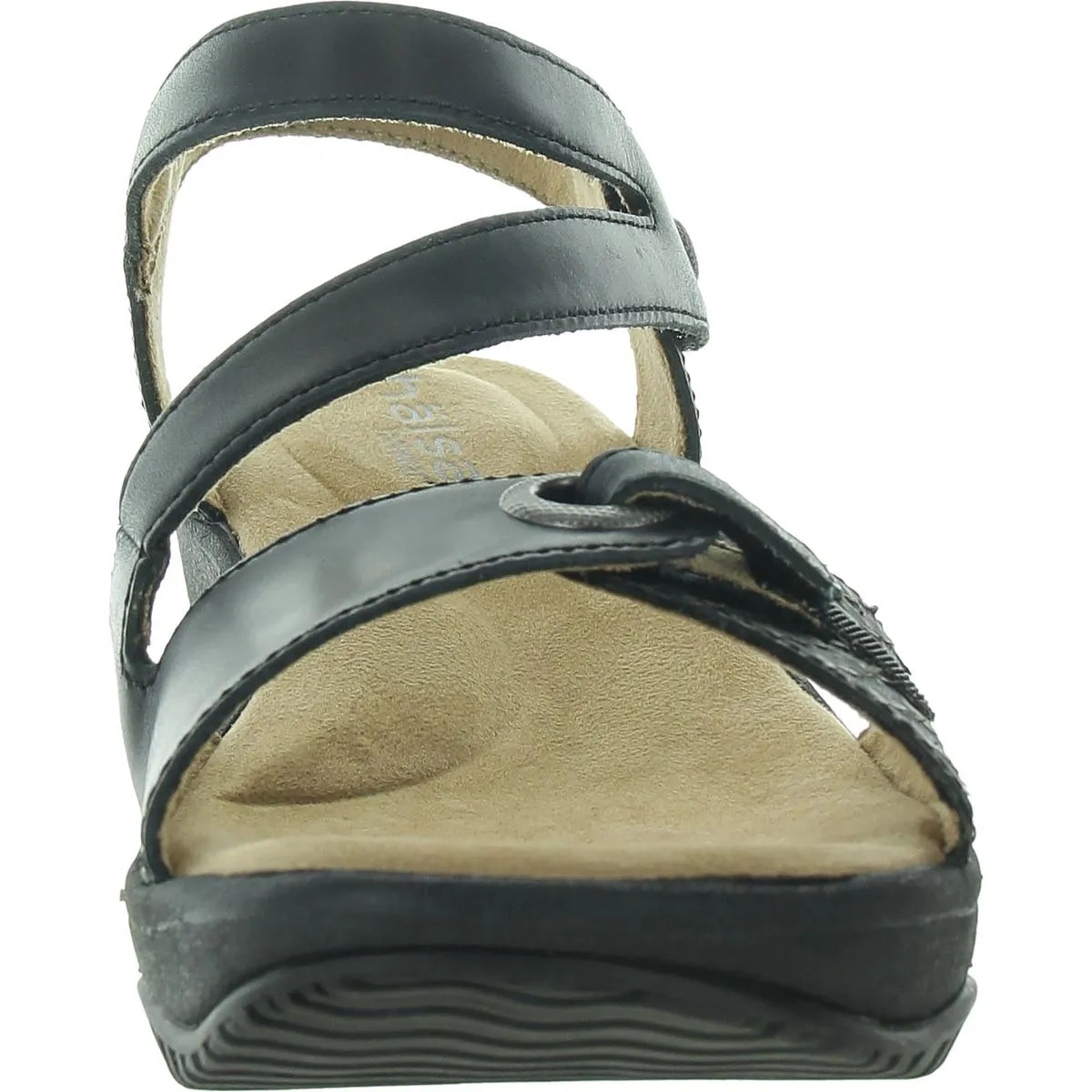 Clara Womens Adjustable Leather Slingback Sandals