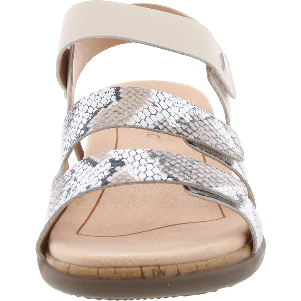 Colleen Womens Leather Slingback Strap Sandals
