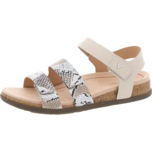 Colleen Womens Leather Slingback Strap Sandals