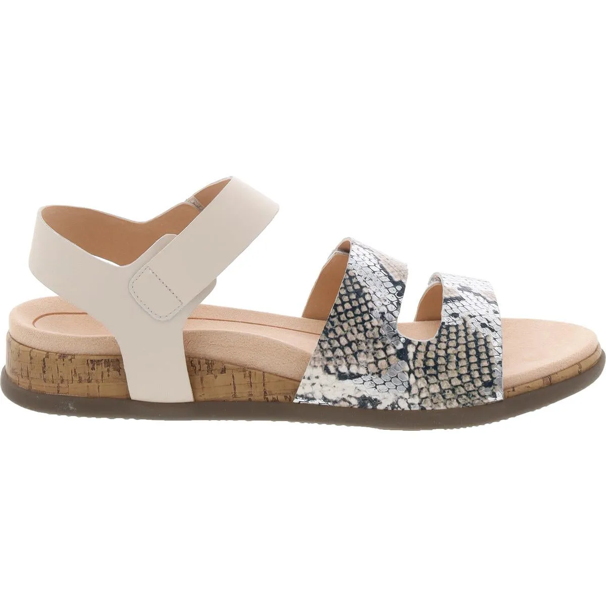Colleen Womens Leather Slingback Strap Sandals