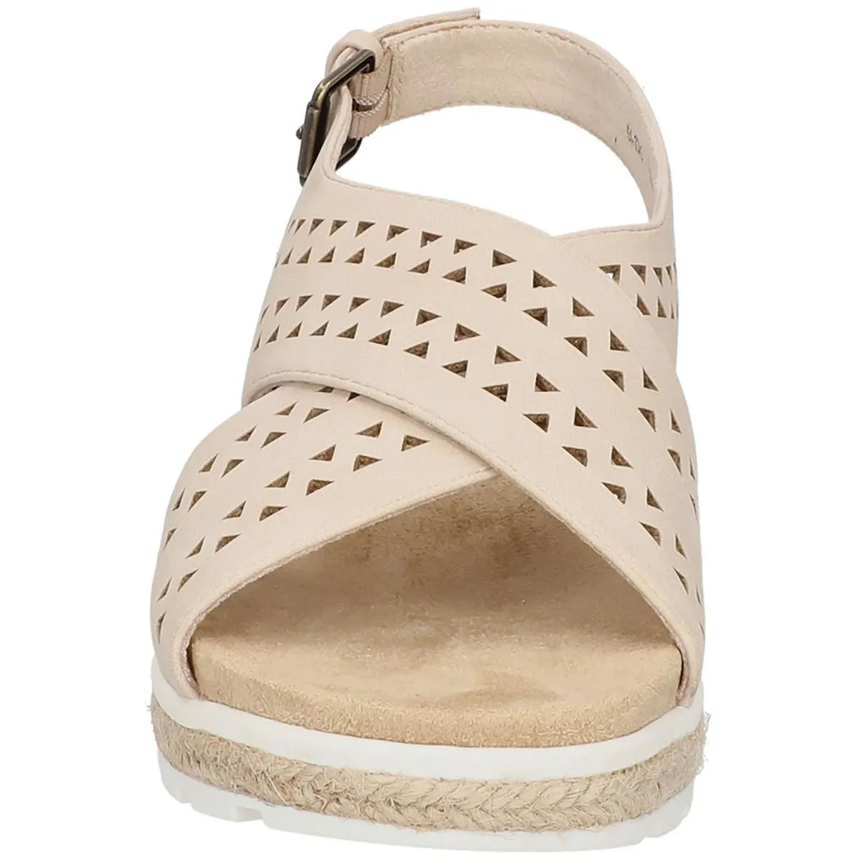 Cosette Womens Faux Suede Criss-Cross Slingback Sandals