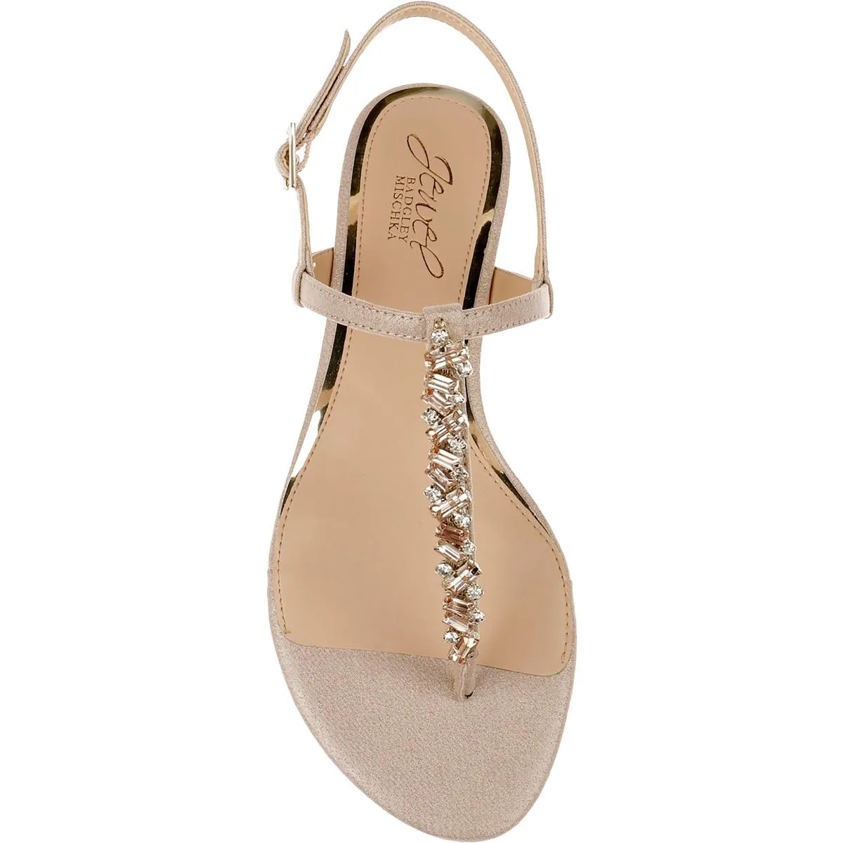 Dafina Womens Faux Leather Embellished Ankle Strap