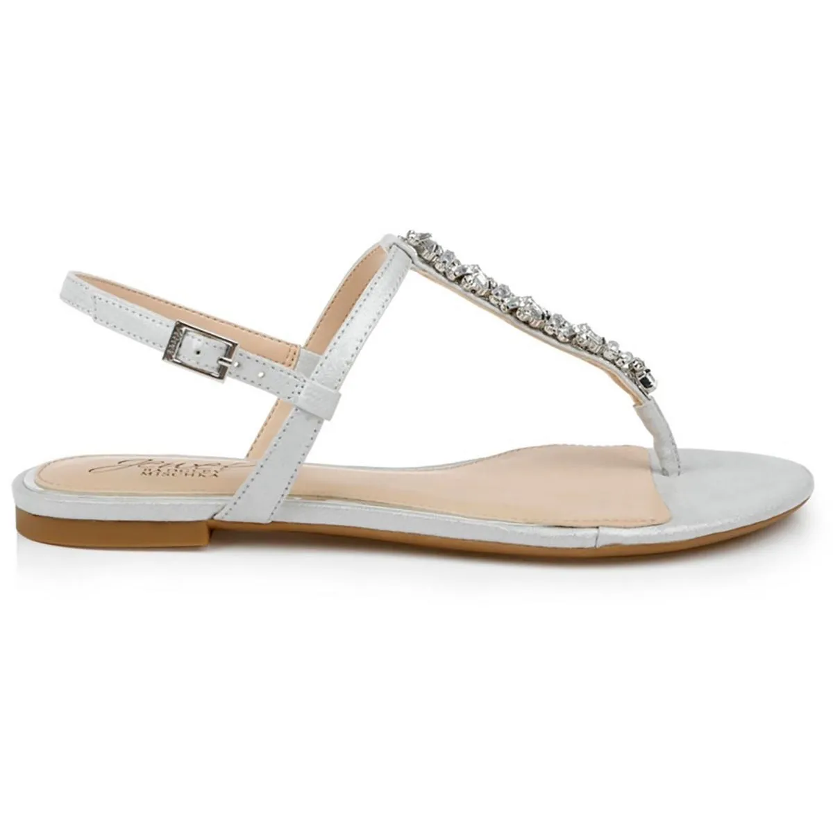 Dafina Womens Faux Leather Embellished Ankle Strap
