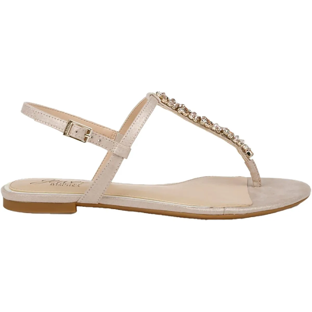 Dafina Womens Faux Leather Embellished Ankle Strap
