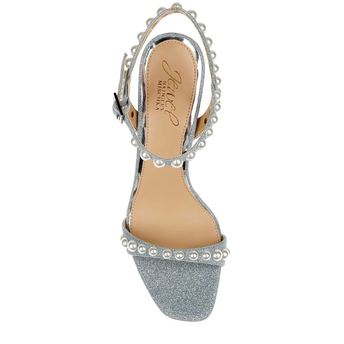 Damaris Womens Beaded Ankle Strap Heels