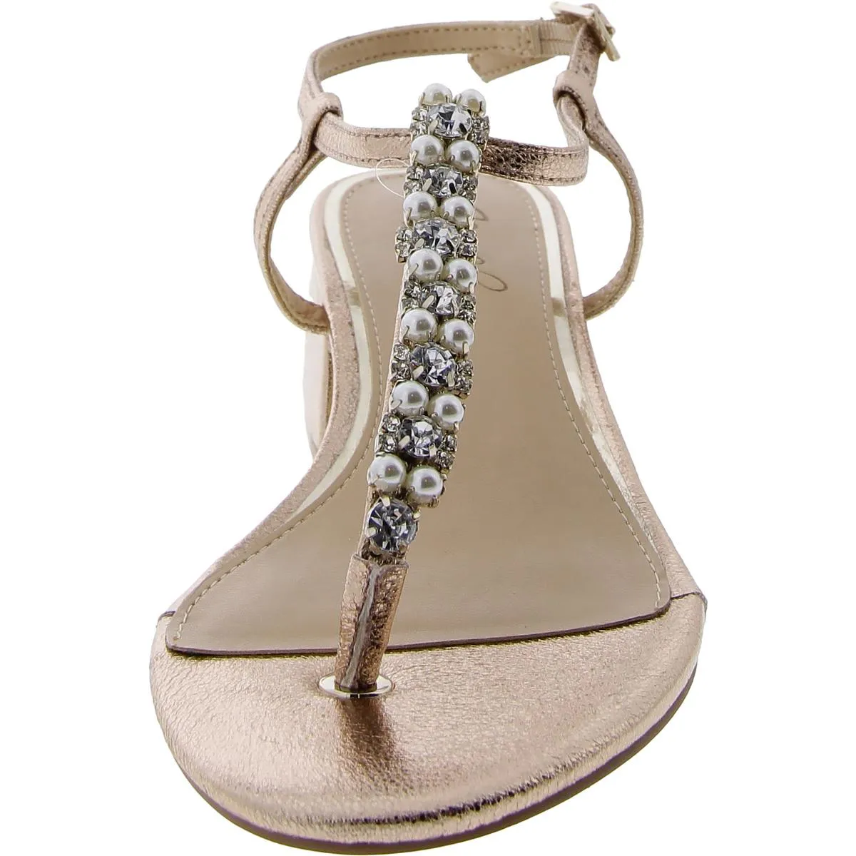 Dasha Womens Faux Leather Adjustable Block Heel
