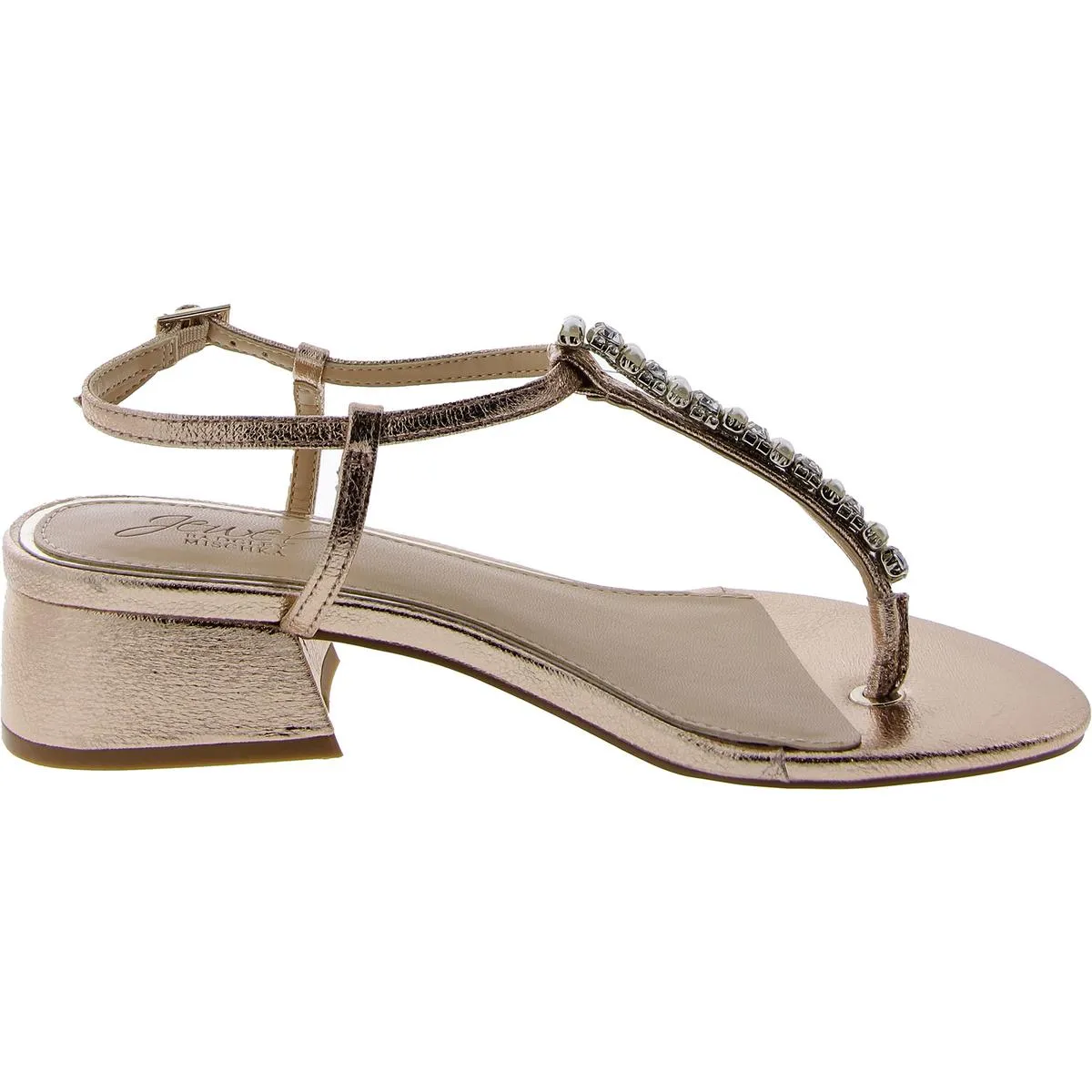 Dasha Womens Faux Leather Adjustable Block Heel