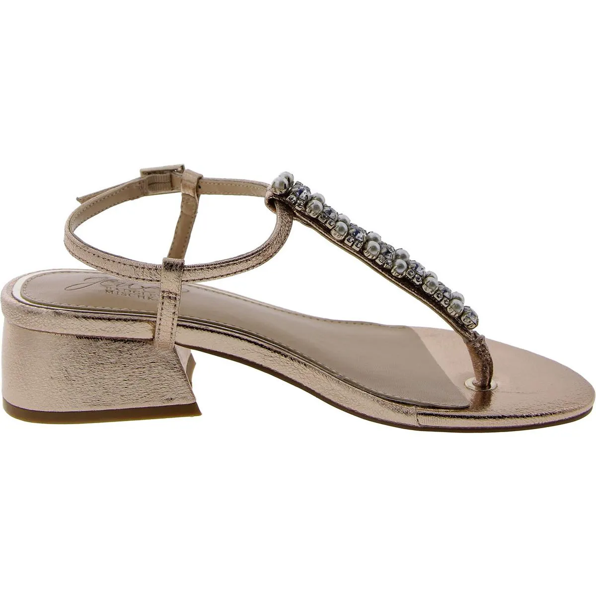 Dasha Womens Faux Leather Adjustable Block Heel