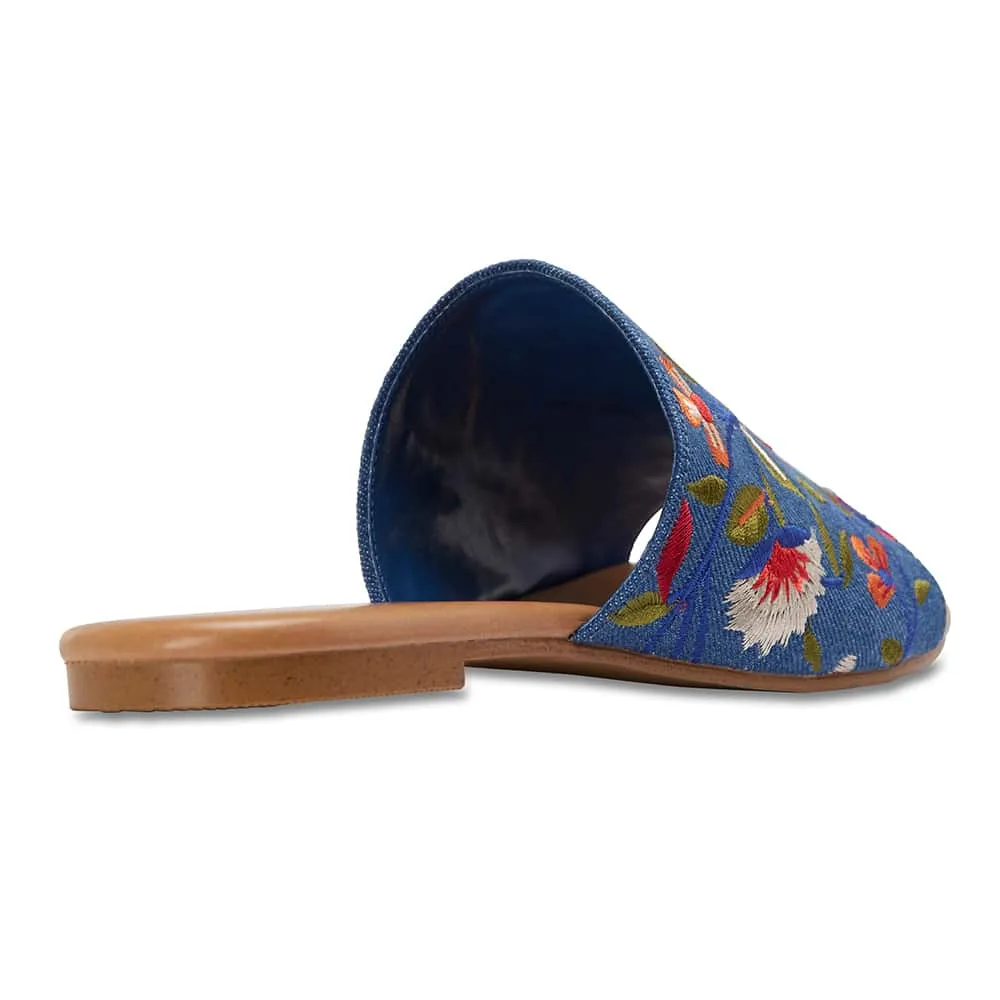 Daze Slide in Denim Fabric