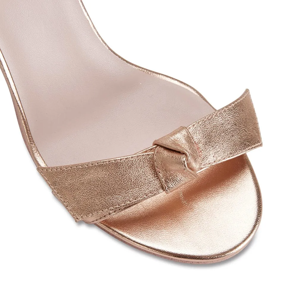 Destiny Heel in Rose Gold Leather