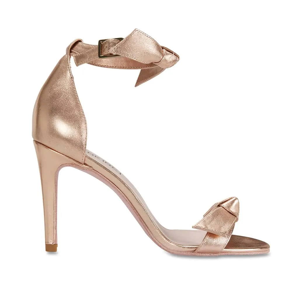 Destiny Heel in Rose Gold Leather