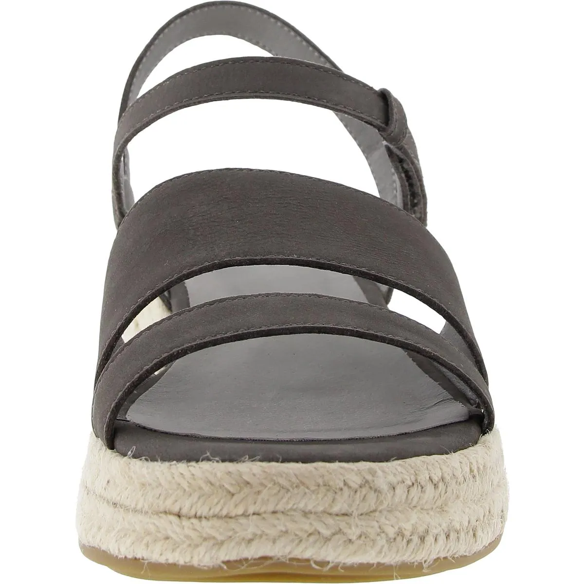 Devi Womens Buckle Suede Espadrilles
