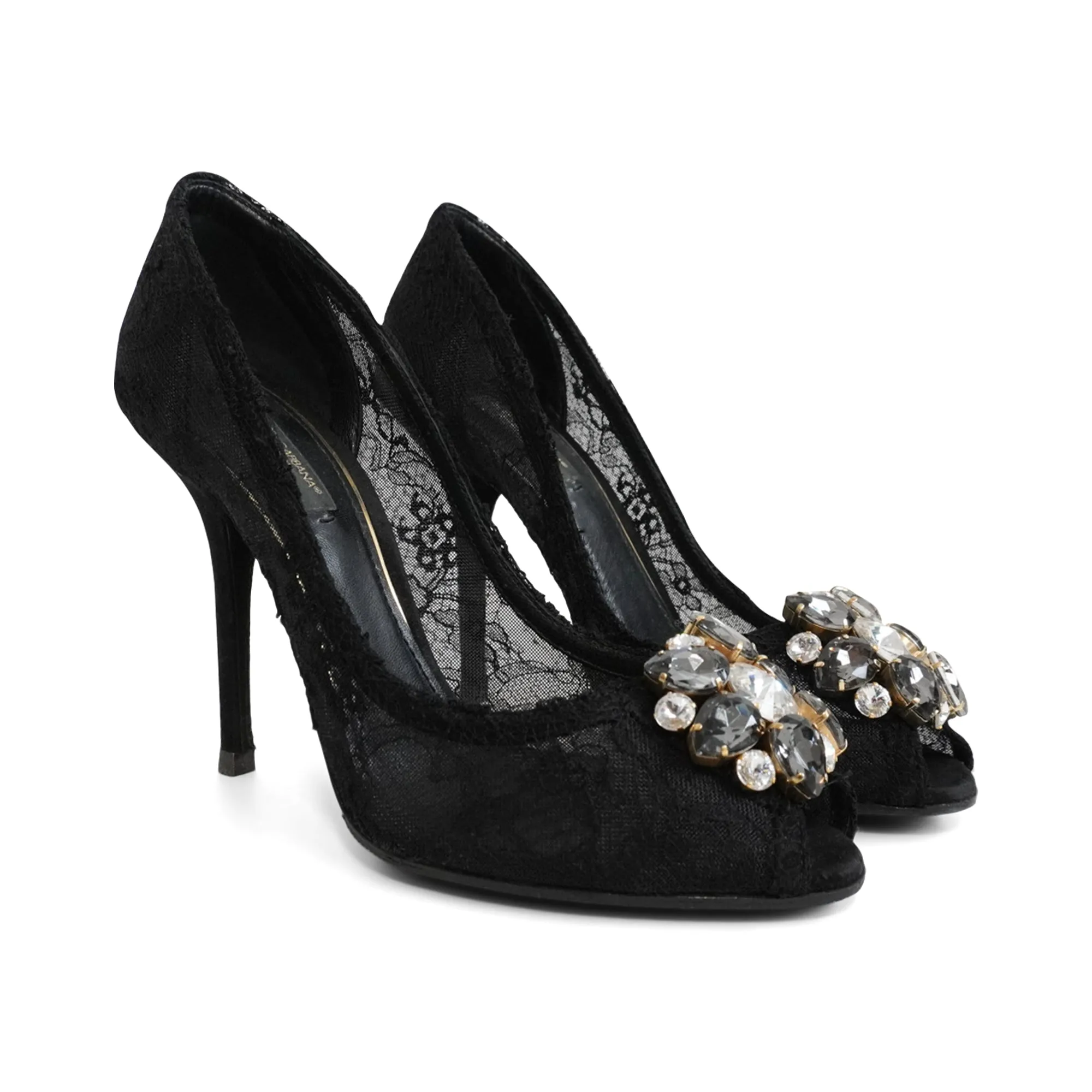 Dolce & Gabbana 'Bellucci Crystal' Heels - Women's 38