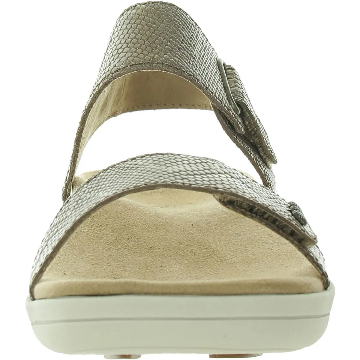 Dominica Womens Adjustable Leather Slingback Sandals