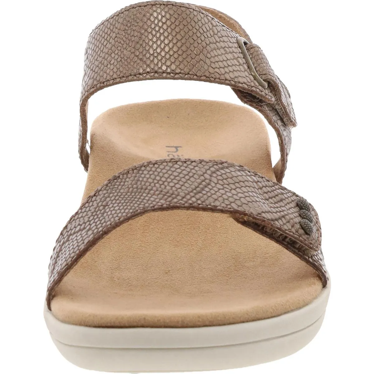Dominica Womens Adjustable Leather Slingback Sandals
