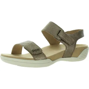 Dominica Womens Adjustable Leather Slingback Sandals