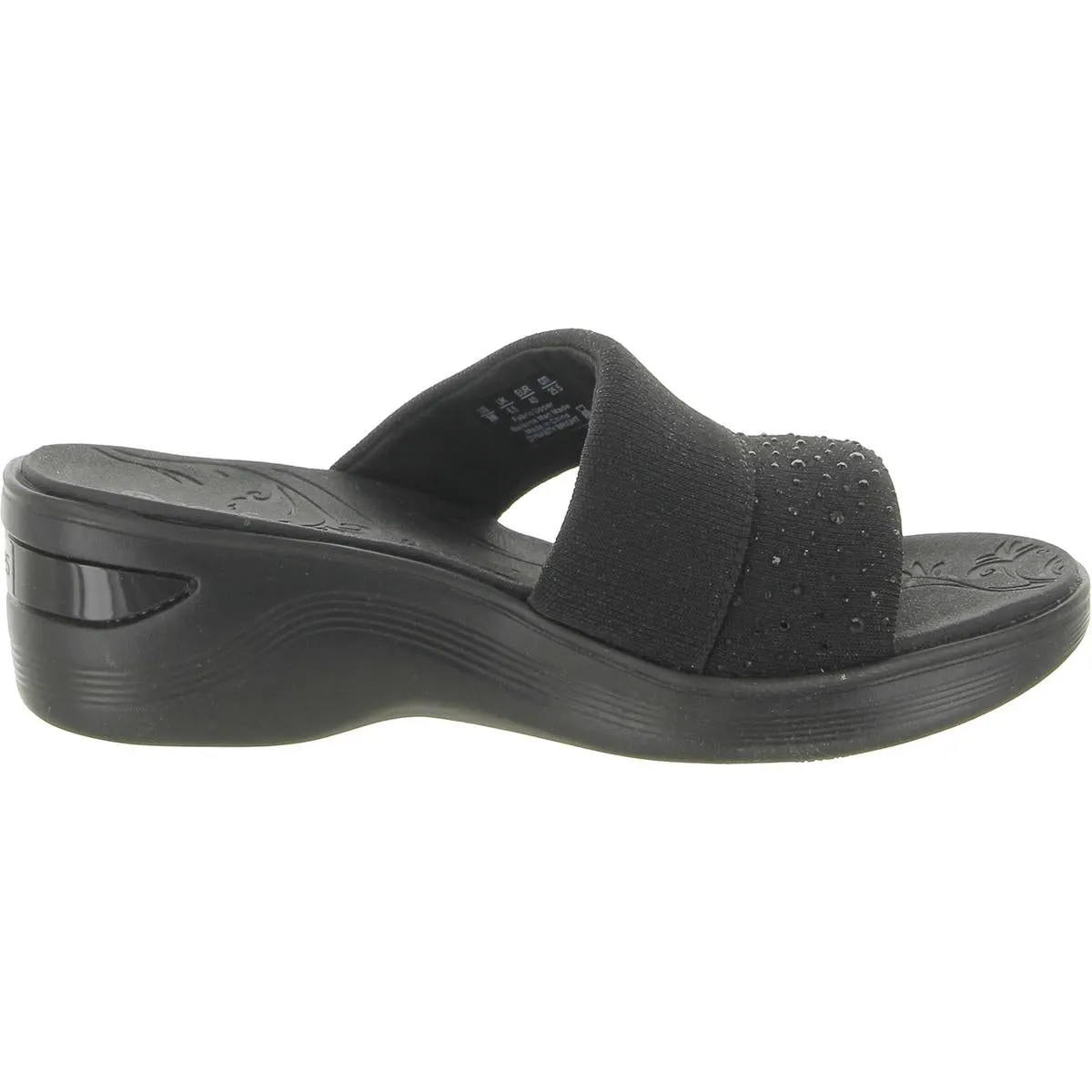 Dynasty Bright Womens Metallic Embellished Wedge Sandals