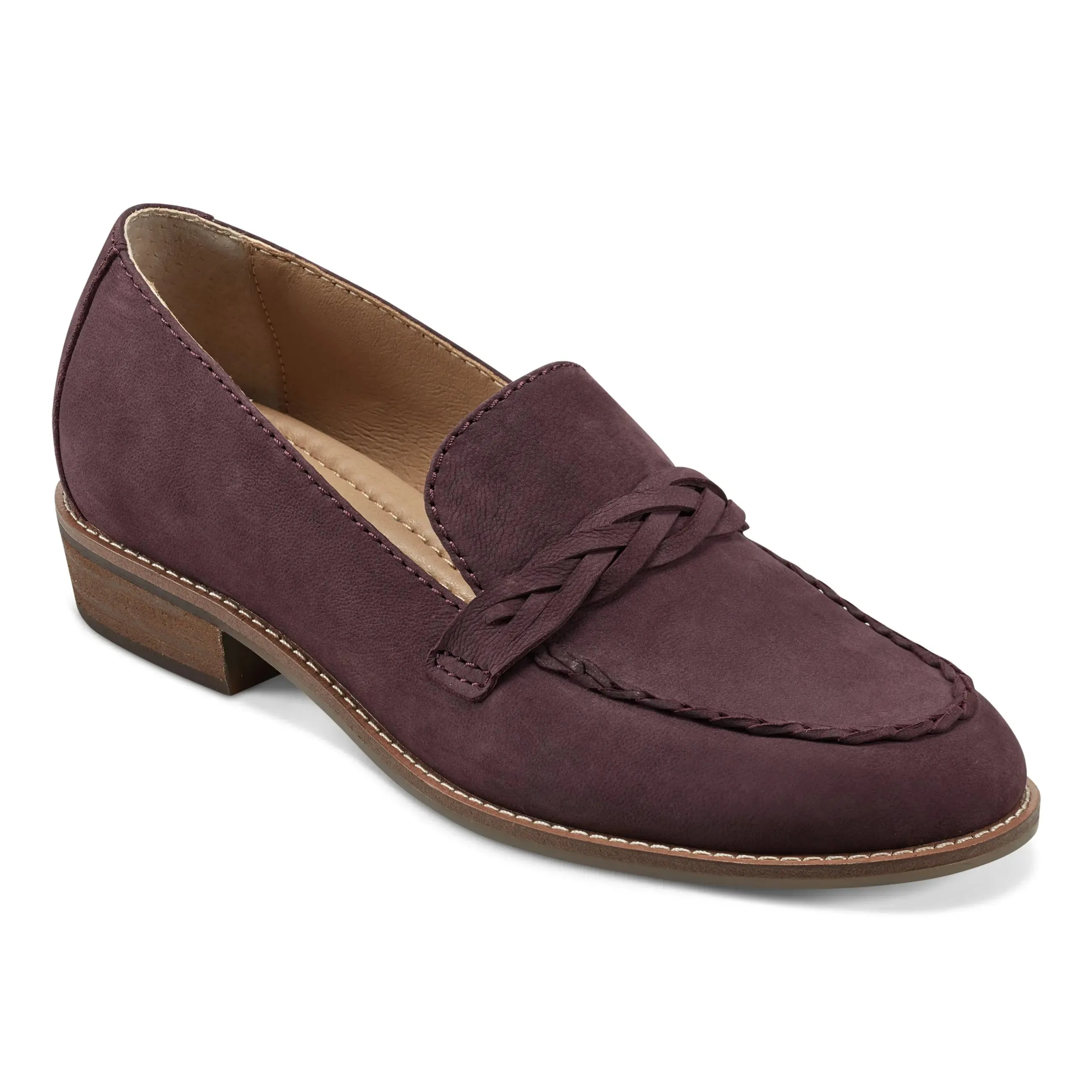 Edie Stacked Heel Casual Slip-on Loafers