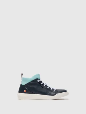 Elasticated Ankle Boots BIEL549SOF NAVY/BABY BLUE