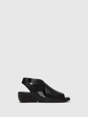 Elasticated Sandals NILY940FLY BLACK