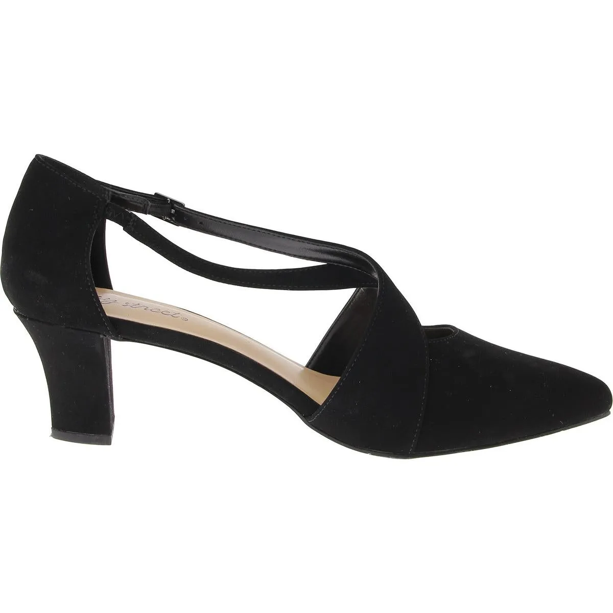 Elegance Womens Slip On Buckle Strappy Sandals
