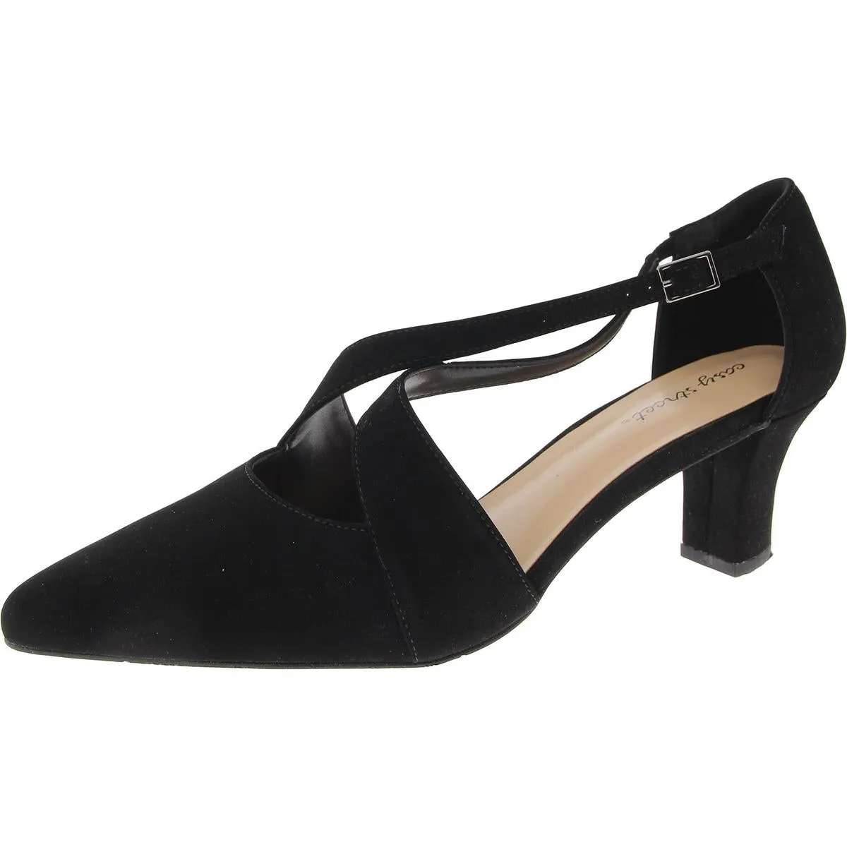 Elegance Womens Slip On Buckle Strappy Sandals