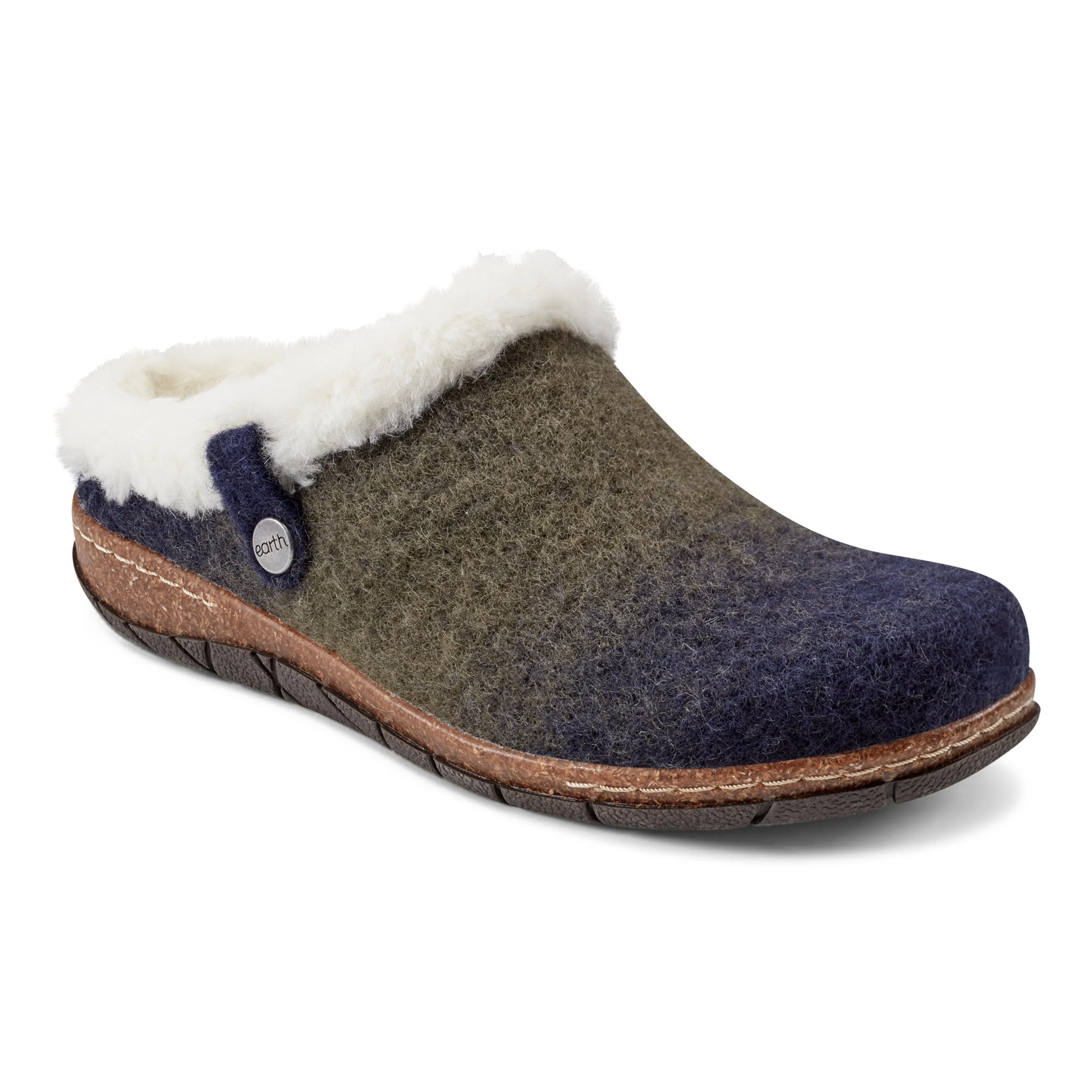 Elena Cold Weather Round Toe Casual Slip-on Clogs