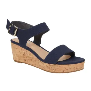 Ember Heel in Navy Fabric