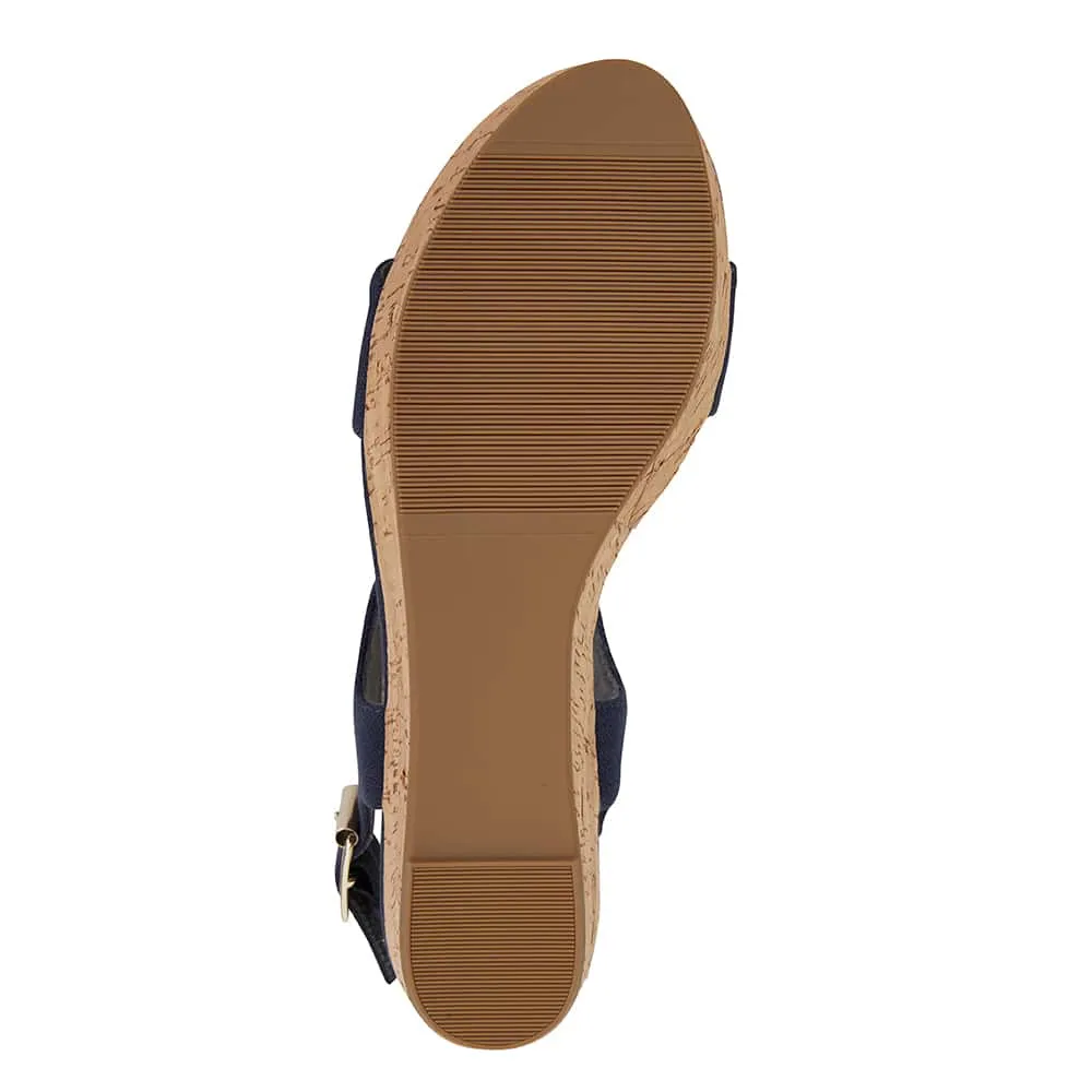 Ember Heel in Navy Fabric