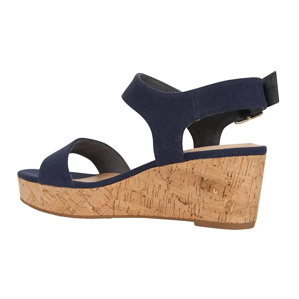 Ember Heel in Navy Fabric